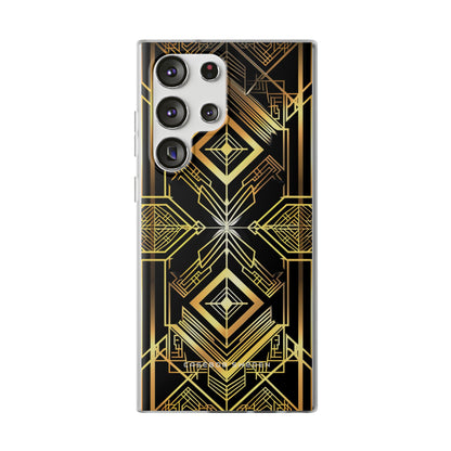 Golden Geometric Opulence Samsung S23 - Flexi Phone Case