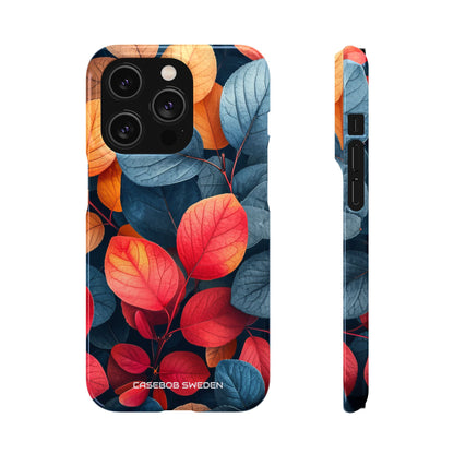 Vibrant Nature Leaves - Slim iPhone 14 Phone Case