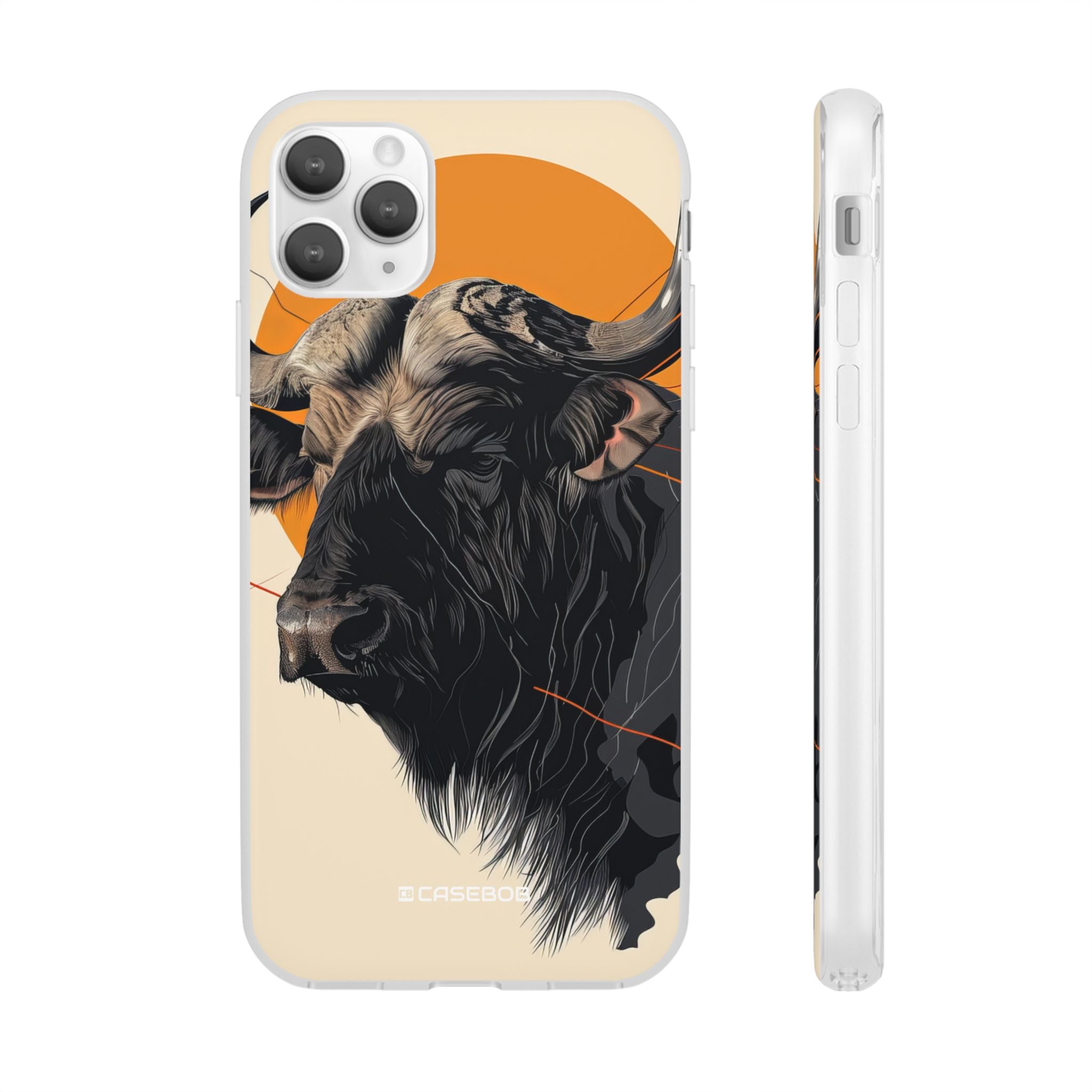 Majestic Buffalo Sun | Flexible Phone Case for iPhone