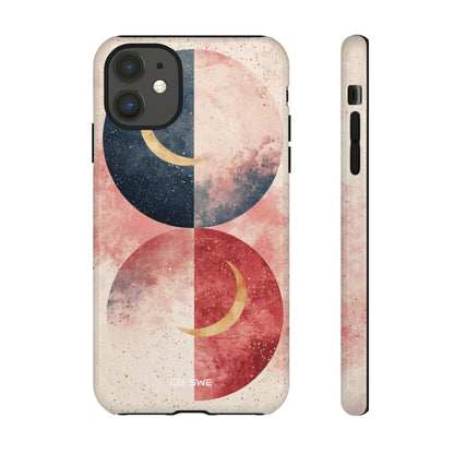 Crescents Embrace Stars - iPhone Case