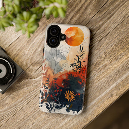 Orange Orb Breeze iPhone 16 Plus Case - Tough