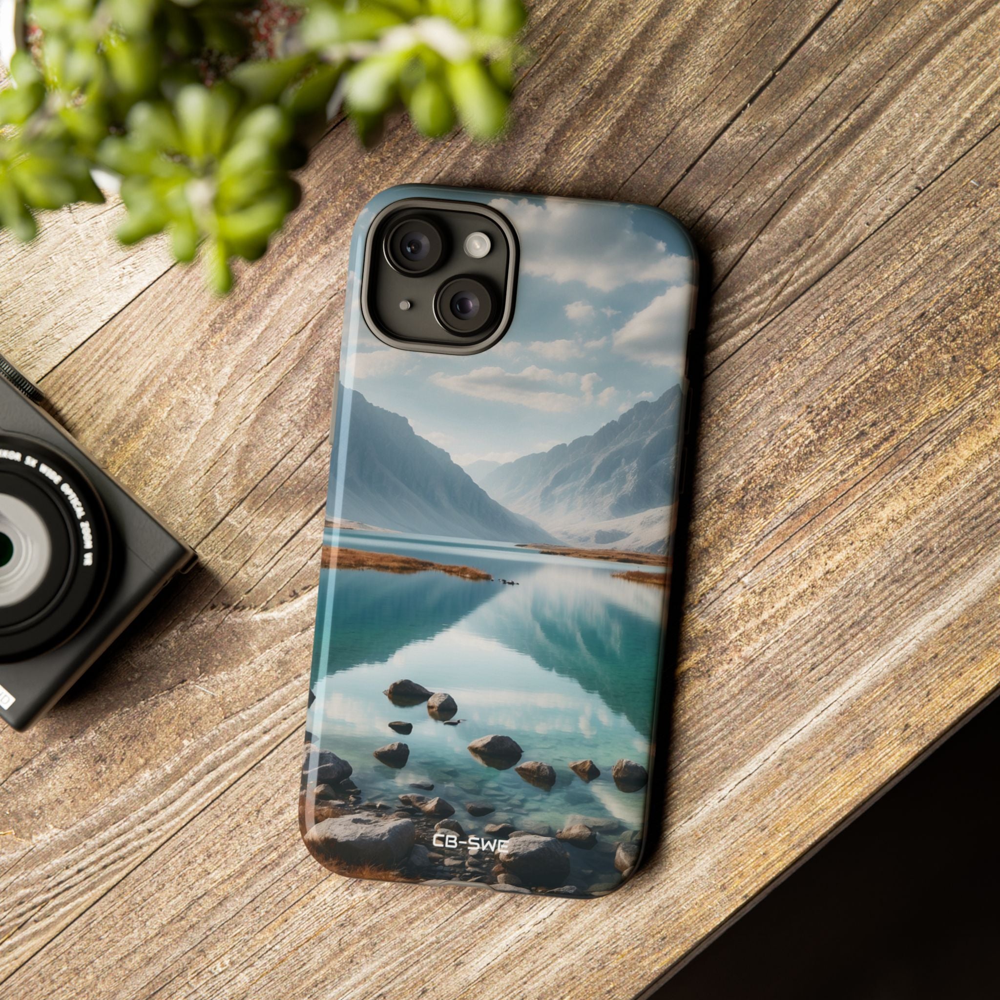 Mountain Reflections Swim - iPhone Case