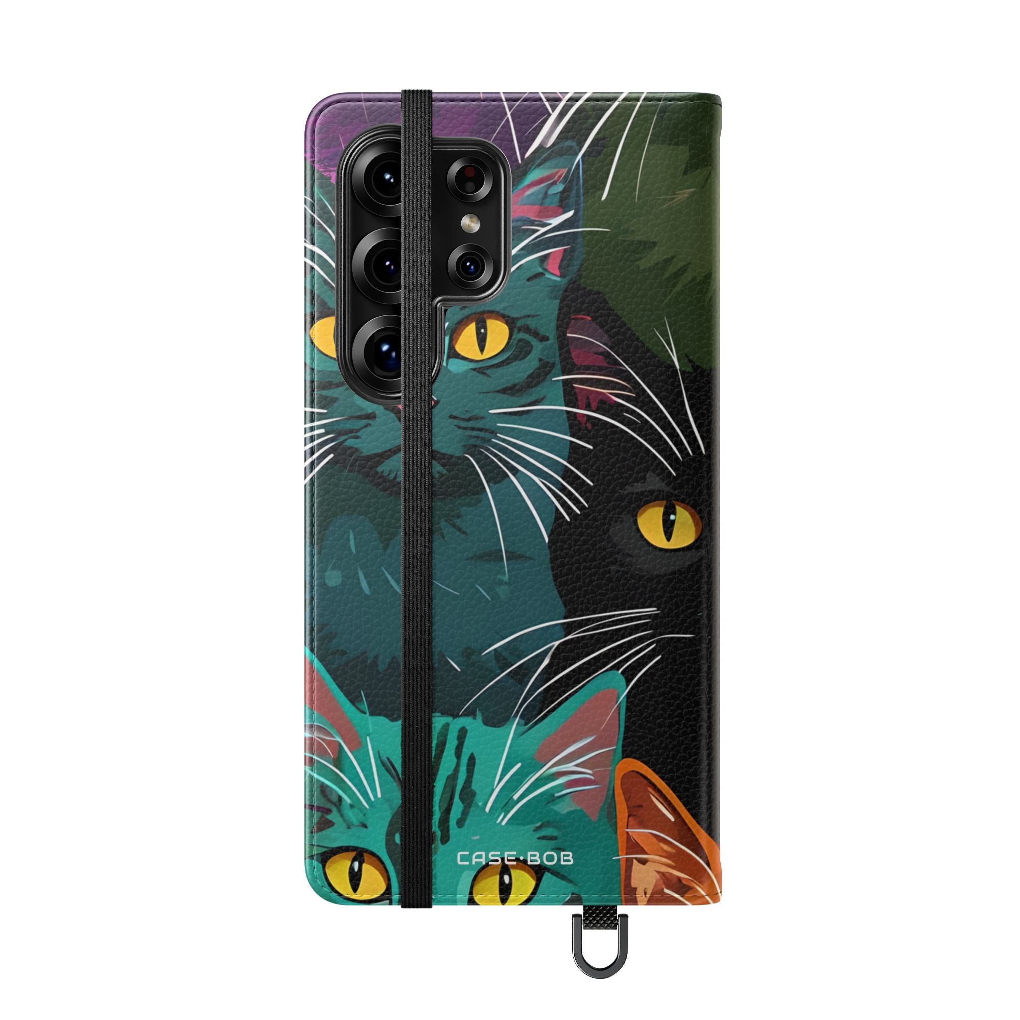 Cat Grid Neon - Samsung S25 Ultra Case - Lompakko