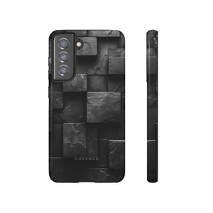 Black Geometric Elegance - Protective Phone Case