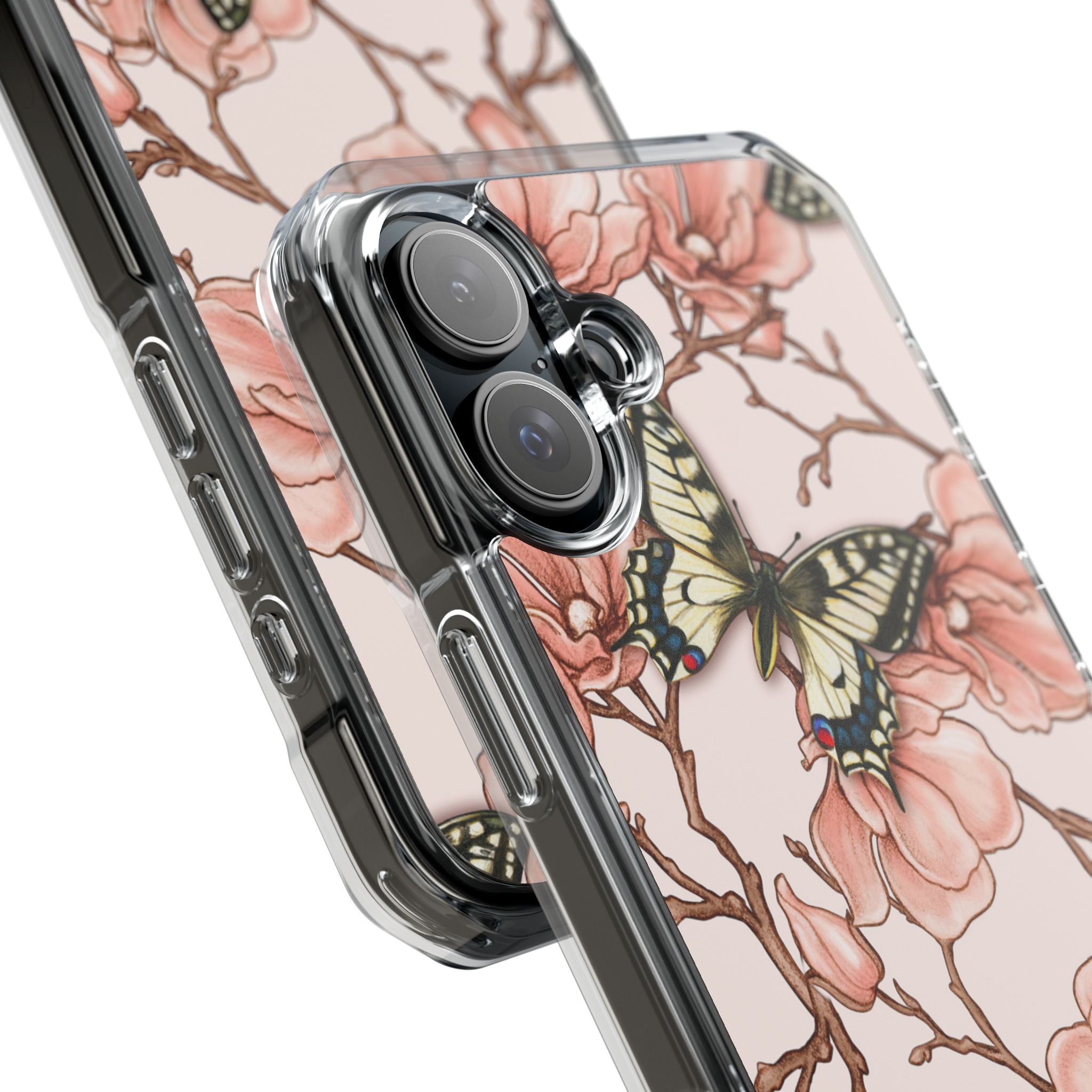 Butterflies and Magnolias Harmony iPhone Case - Impact