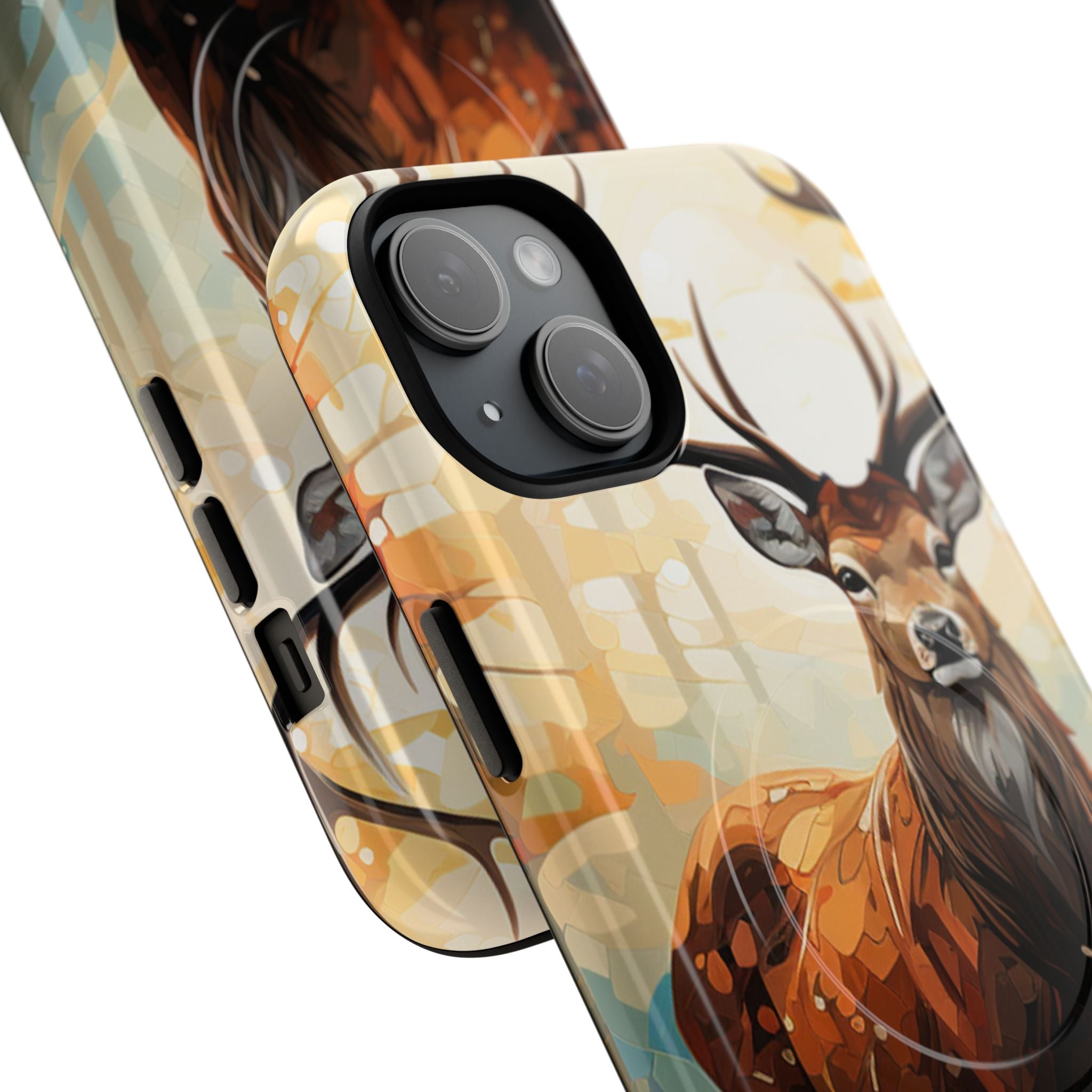 Glowing Stag iPhone 15 Plus Case - Tough+