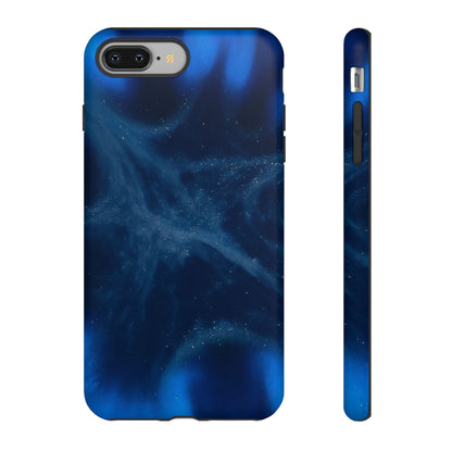 Blue Space Ink Art iPhone Case (Protective) iPhone 8 Plus Matte Phone Case