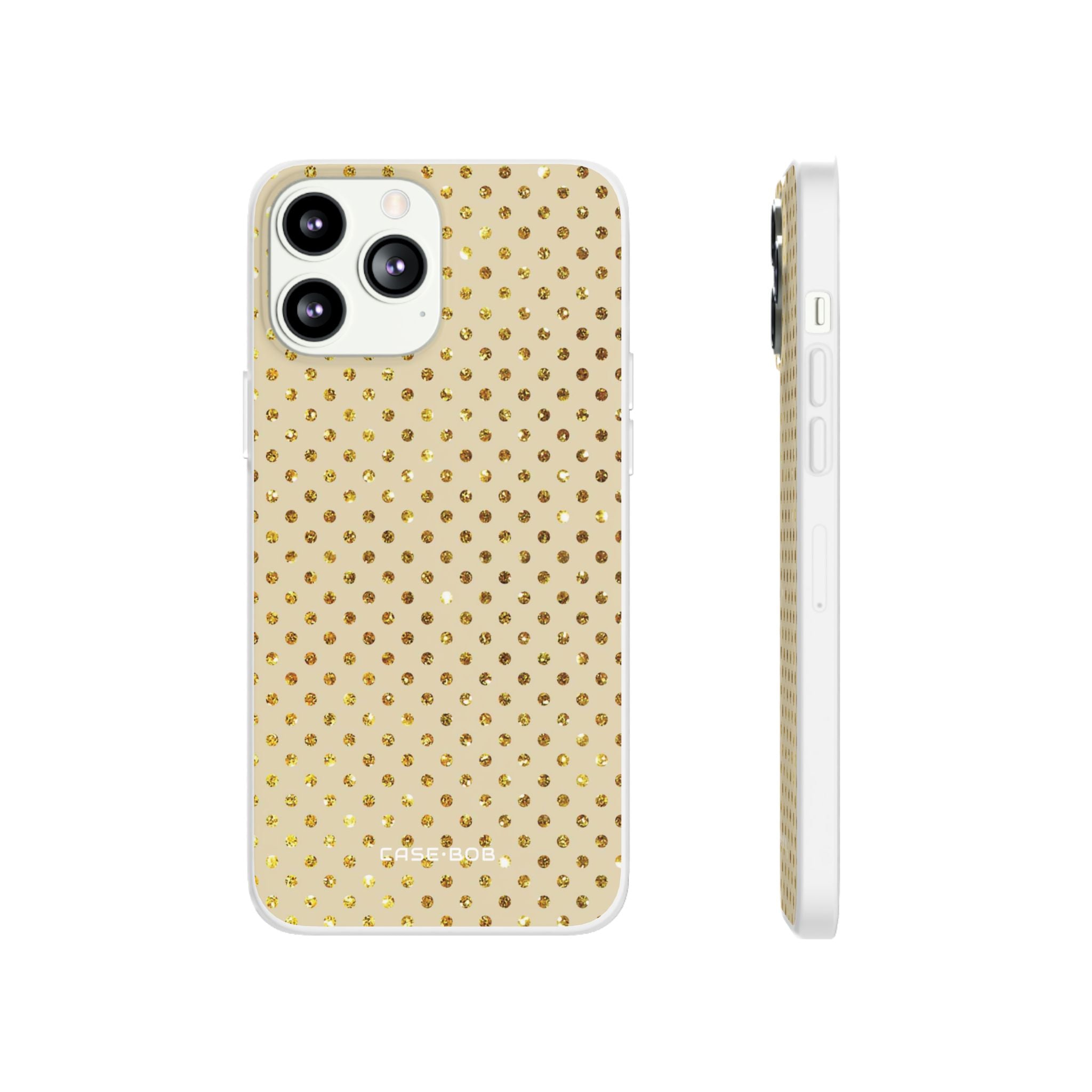 Gold Sparkle Grid iPhone 13 Pro Max - Soft