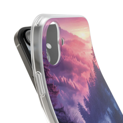 Misty Forest Serenity - Flexi iPhone 16 Phone Case