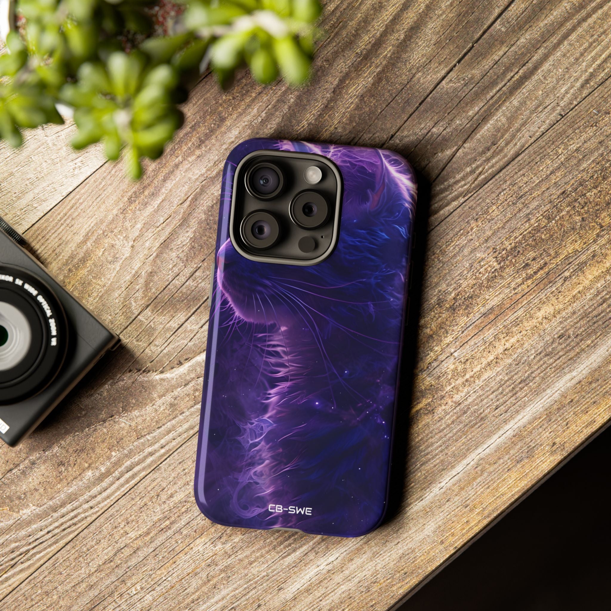 Mystical Starlit Cat - iPhone Case