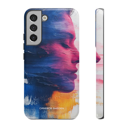 Blue Magenta Portrait - Tough Samsung S22 Phone Case