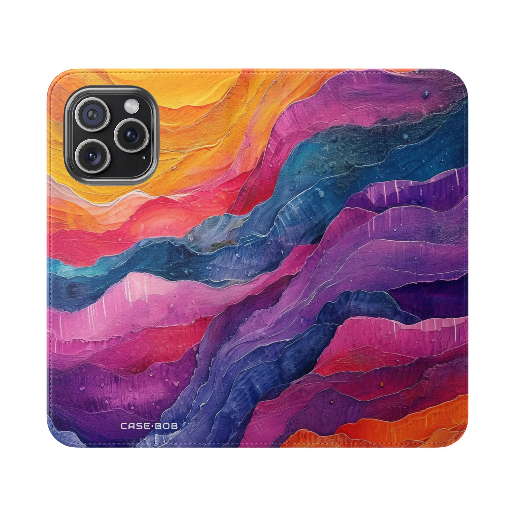 Golden Ridges - iPhone 15 Pro Max Case - Wallet