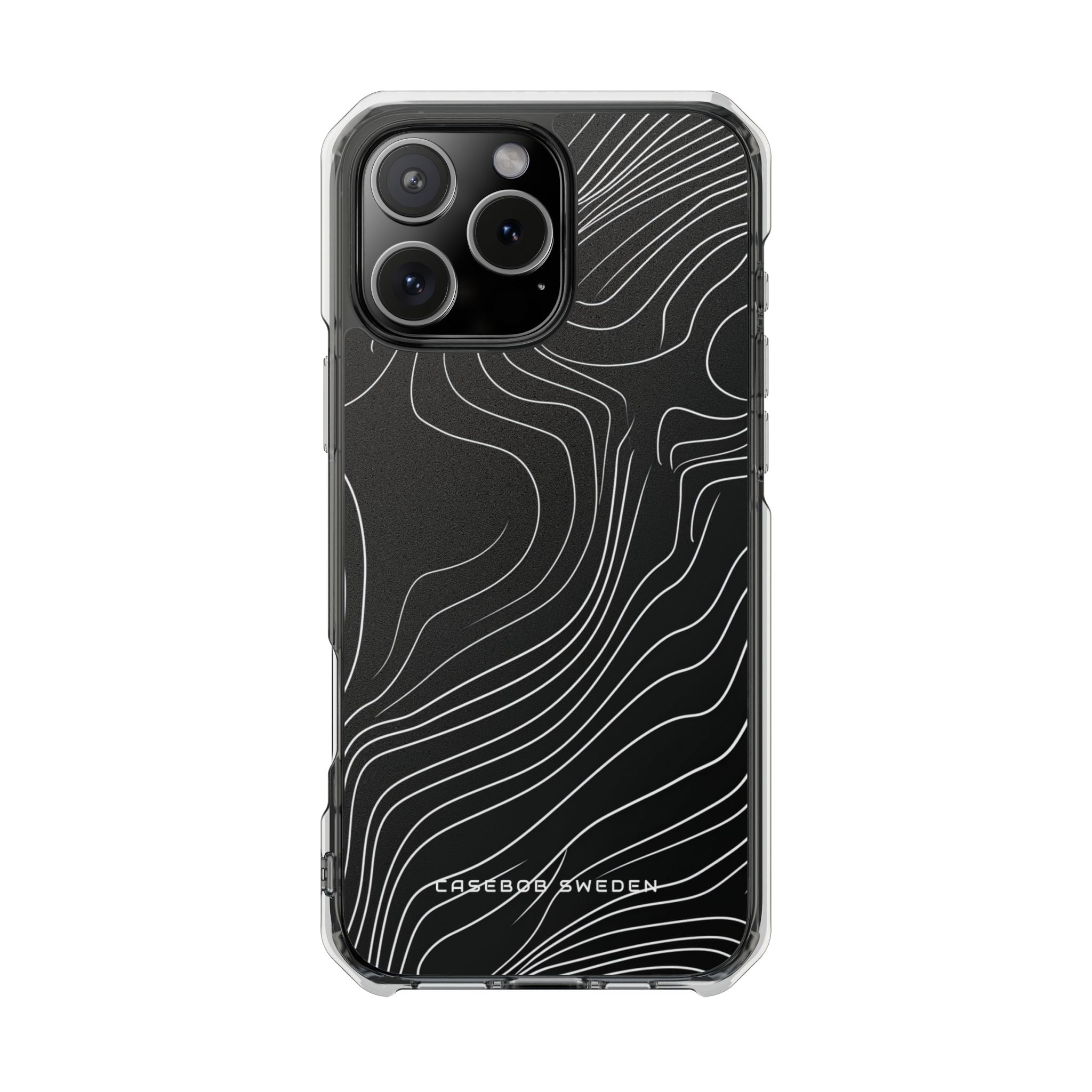 Contour Waveform Flow iPhone 16 - Clear Impact Phone Case