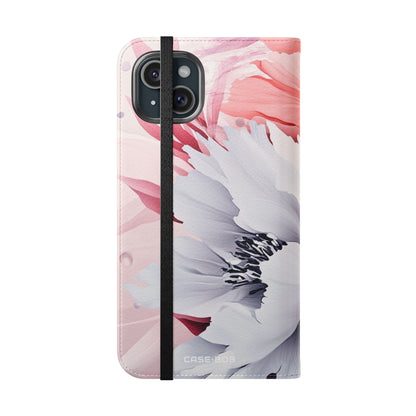 Coral Blossom - iPhone 15 Plus Case - Wallet
