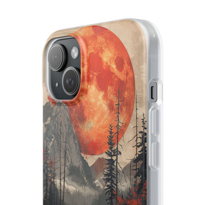 Celestial Glow Over Reflective Landscape iPhone 15 - Flexi Phone Case