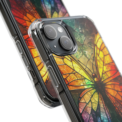Stained Glass Butterfly iPhone 15 Plus Case - Impact