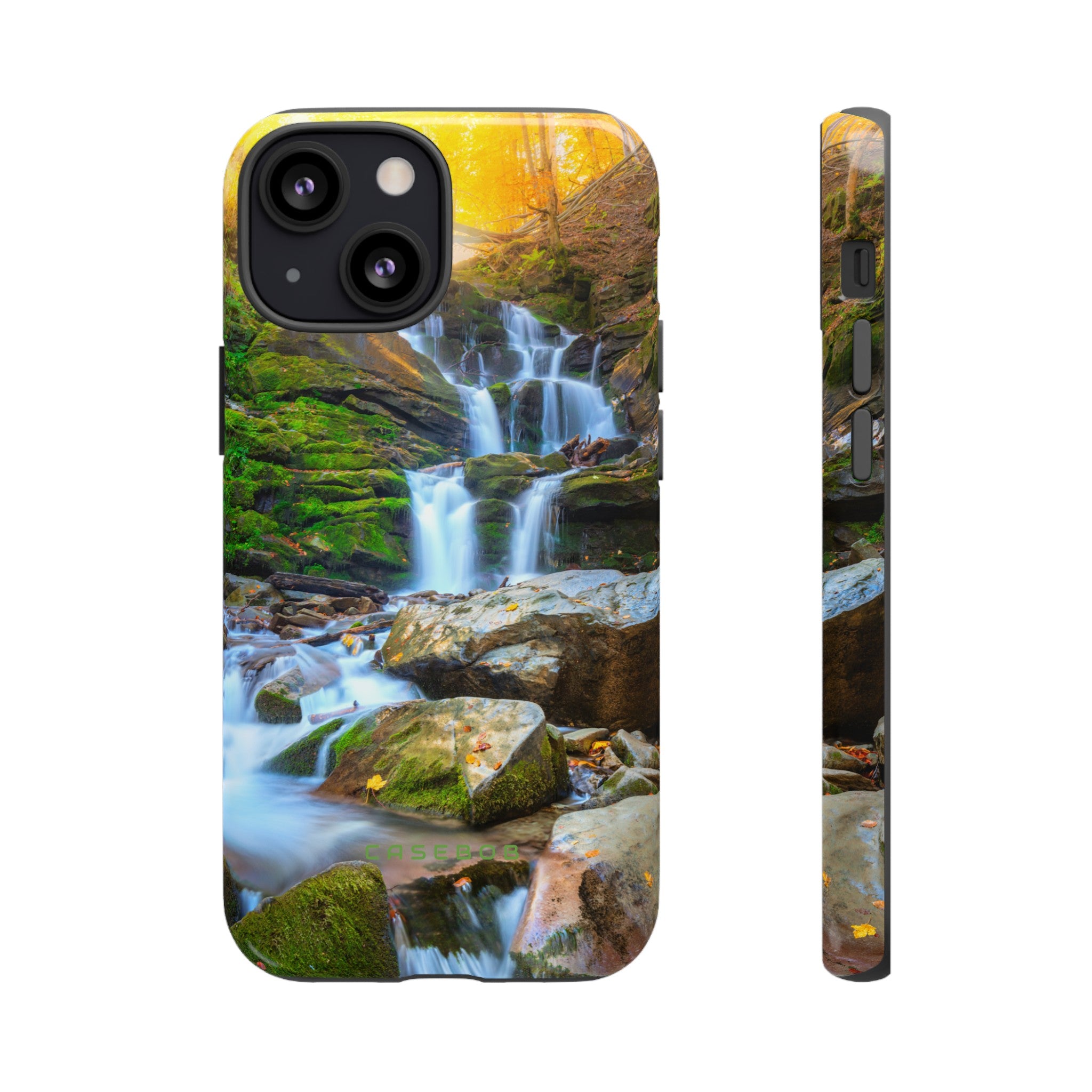 Autumn Mountain Waterfall - Protective Phone Case