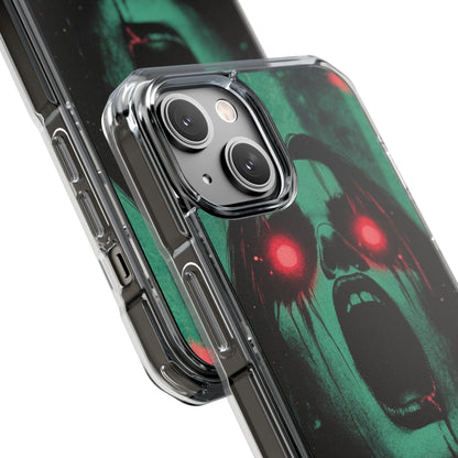 Haunting Glow of Gothic Eyes iPhone 14 - Clear Impact Phone Case