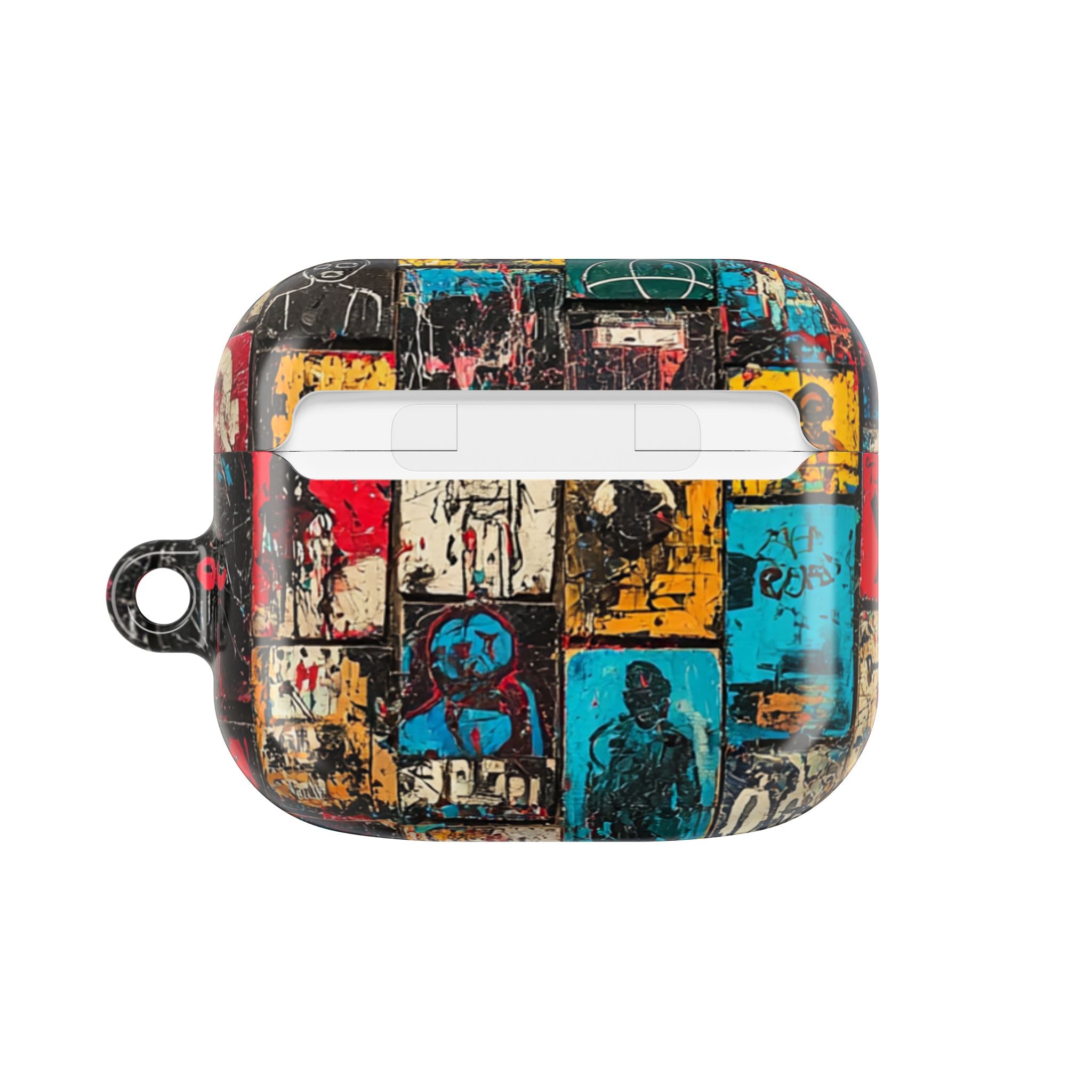 Portrait Grid Crimson - AirPods Case