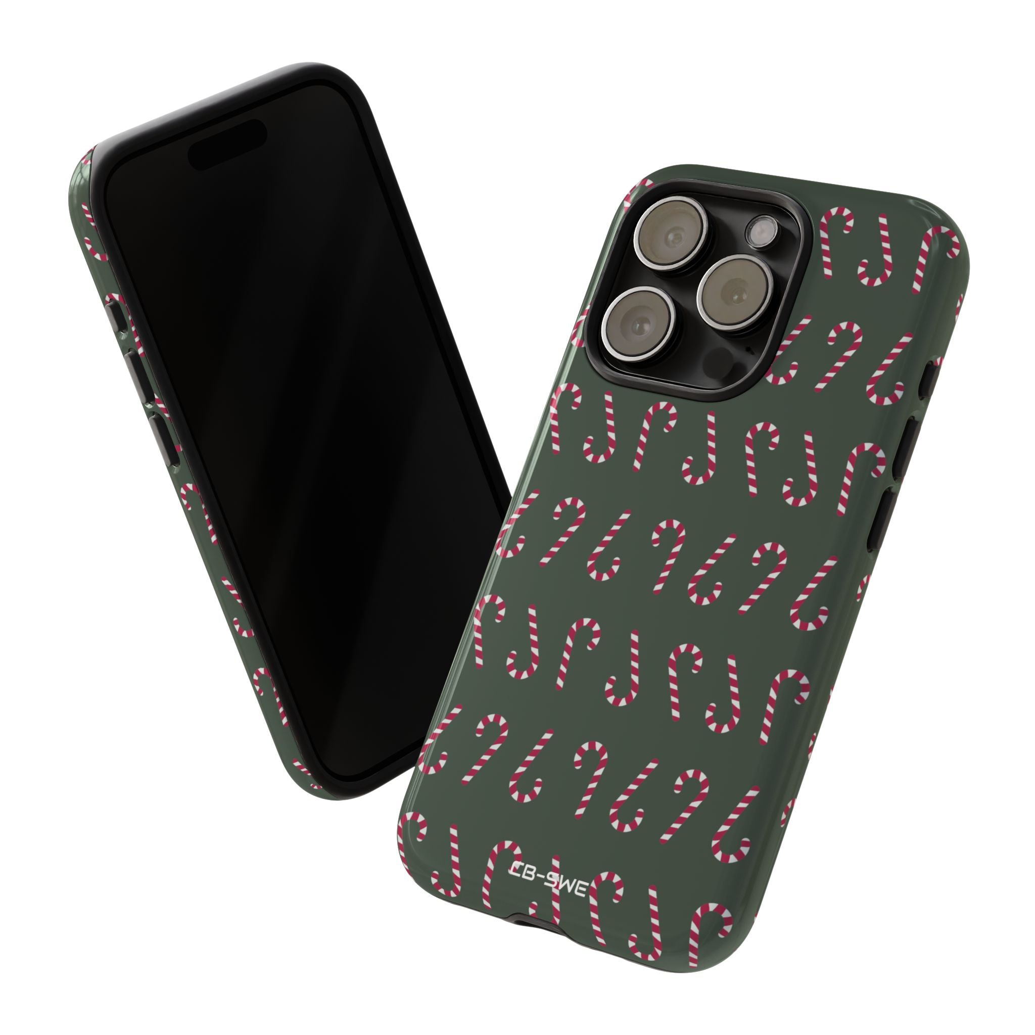 Candy Canes Aligned - iPhone Case