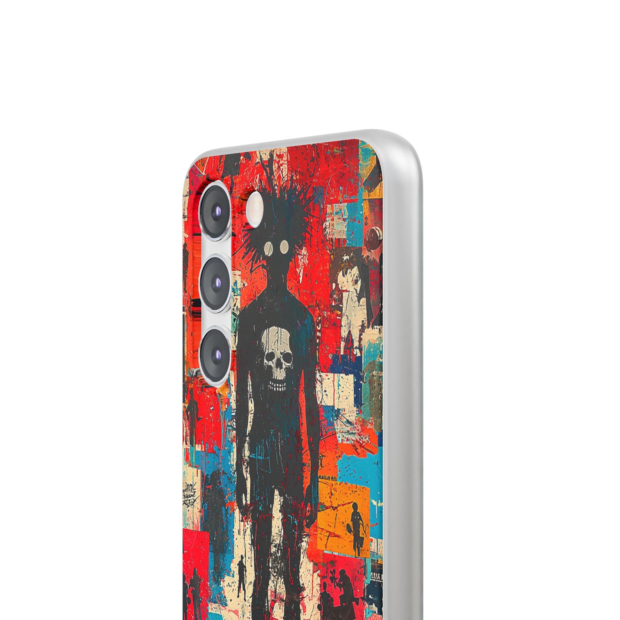 Spiky Skull Silhouette Samsung S23 Case - Soft