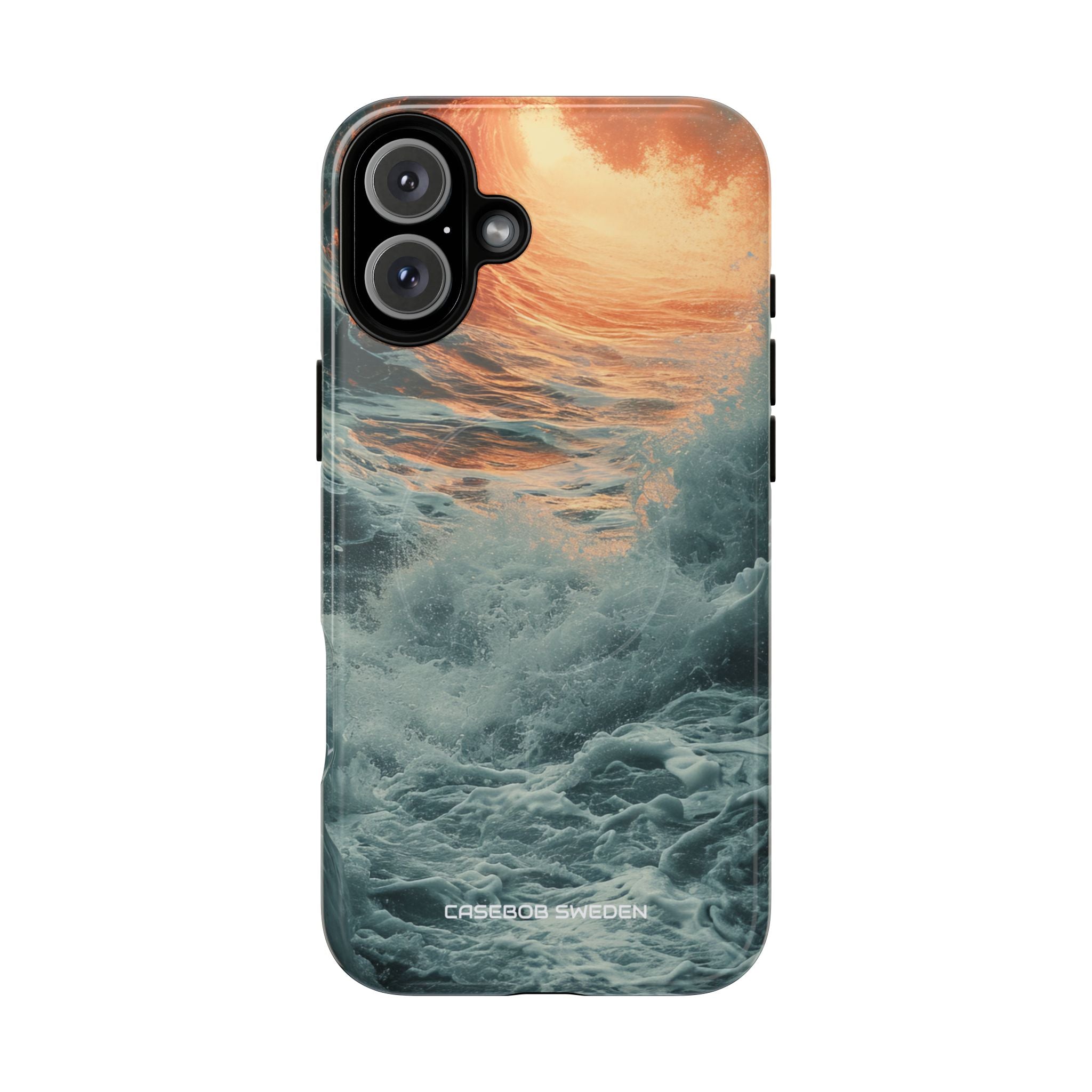 Fiery Wave Power - Tough + MagSafe® iPhone 16 Phone Case