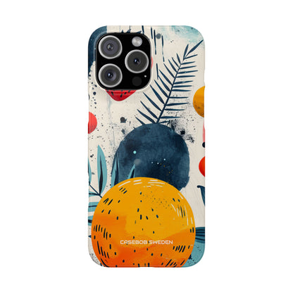 Vibrant Fruit Canvas - Slim iPhone 16 Phone Case