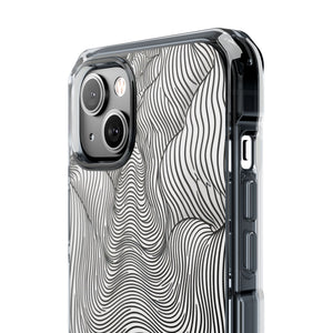 Fluid Waves - Phone Case for iPhone (Clear Impact - Magnetic)