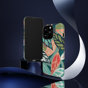 Mixed Tropical Leaf - Protective Phone Case