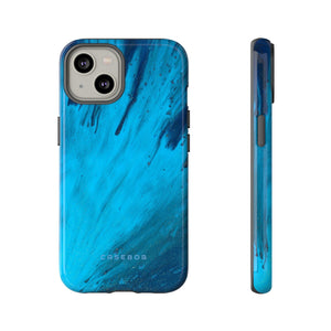 Light Blue Ink Art | Phone Case