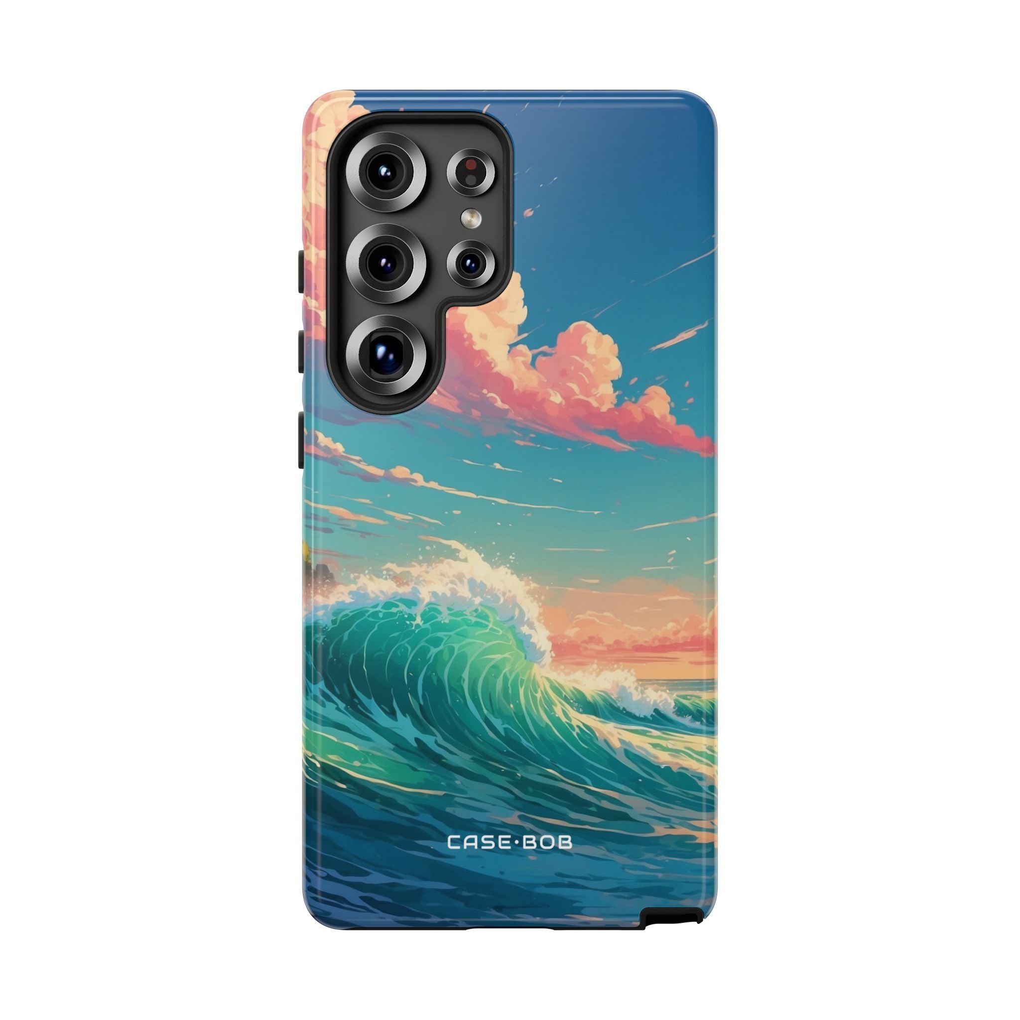 Turquoise Curl Samsung S25 Ultra Case - Tough