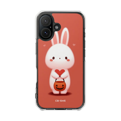 Bunny Holds Heart iPhone Case - Impact