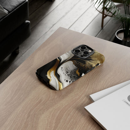 Gold Swirl Elegance - iPhone Case