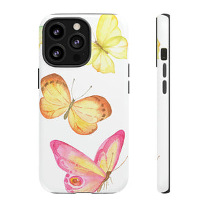 Watercolor Butterflyes - Protective Phone Case