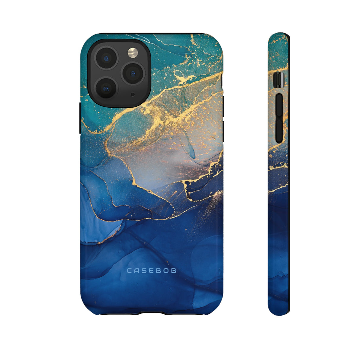 Blue Alcohol Ink - Protective Phone Case