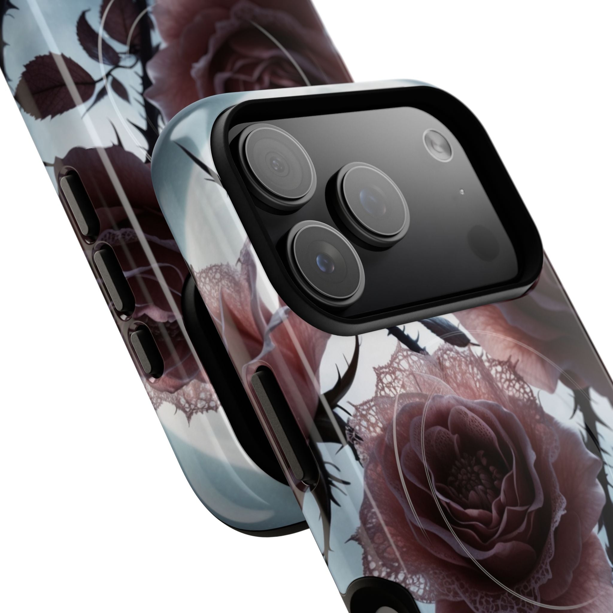 Luminous Rose Thorns iPhone 17 Pro Case - Tough+