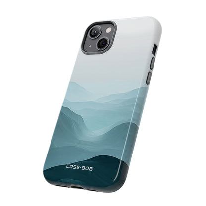 Teal Mist Mountains iPhone 14 Plus Case - Tough