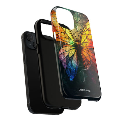 Stained Glass Butterfly iPhone 15 Case - Tough+