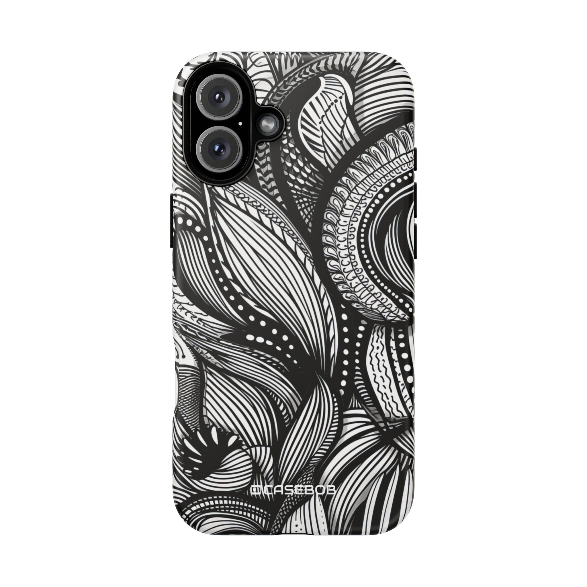 Fluid Monochrome: Intricate Patterns - for iPhone 16