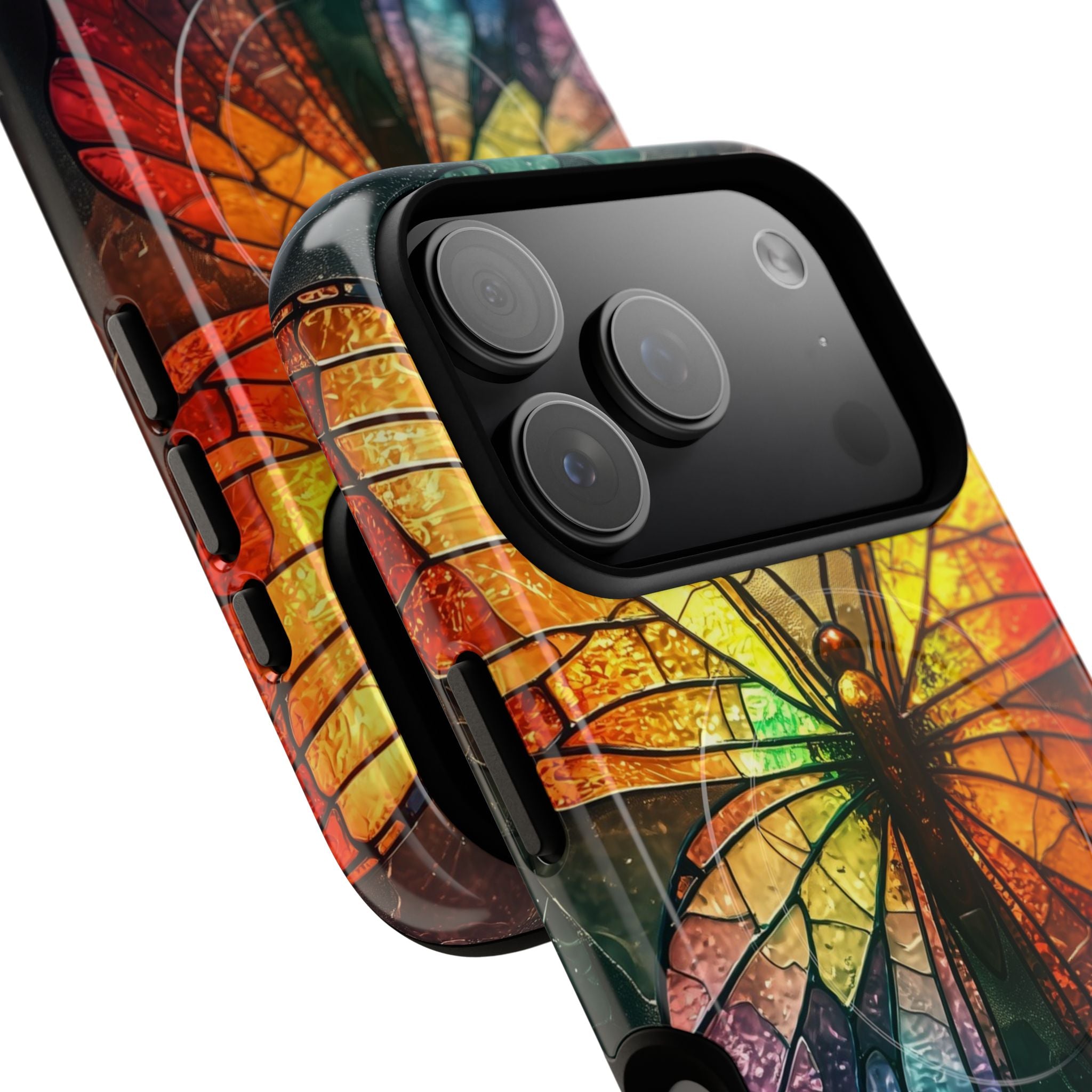 Stained Glass Butterfly iPhone 17 Pro Case - Tough+