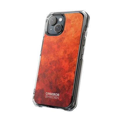 Strati d'Autunno Cremisi iPhone 15 - Impact Clear+