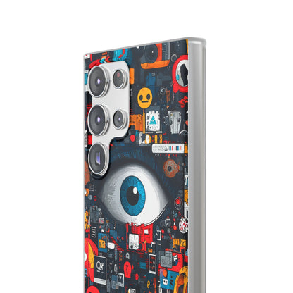 Digital Eye Blue Samsung S23 Ultra Case - Soft
