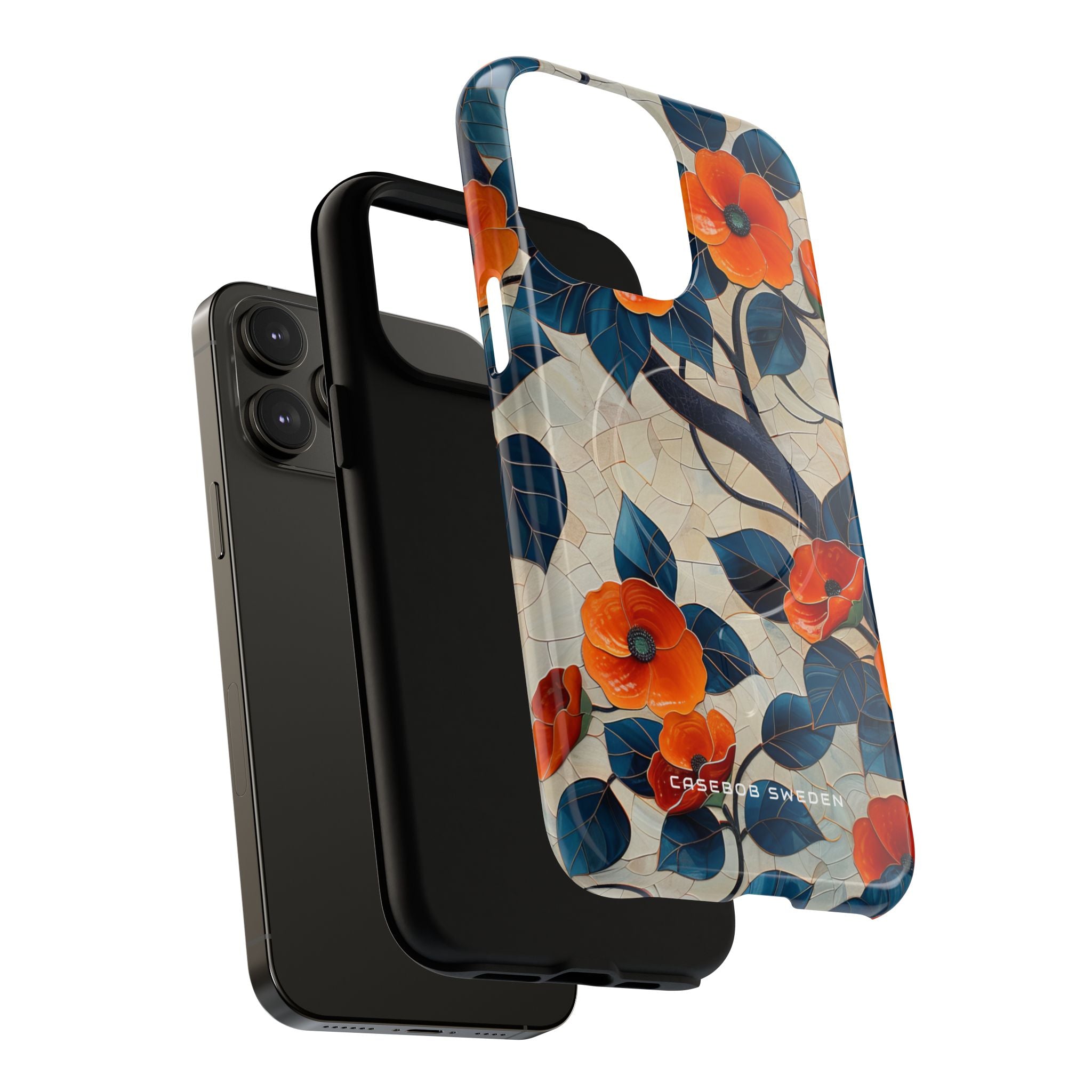 Orange Blossoms Mosaic Harmony iPhone 14 | Tough+ Phone Case