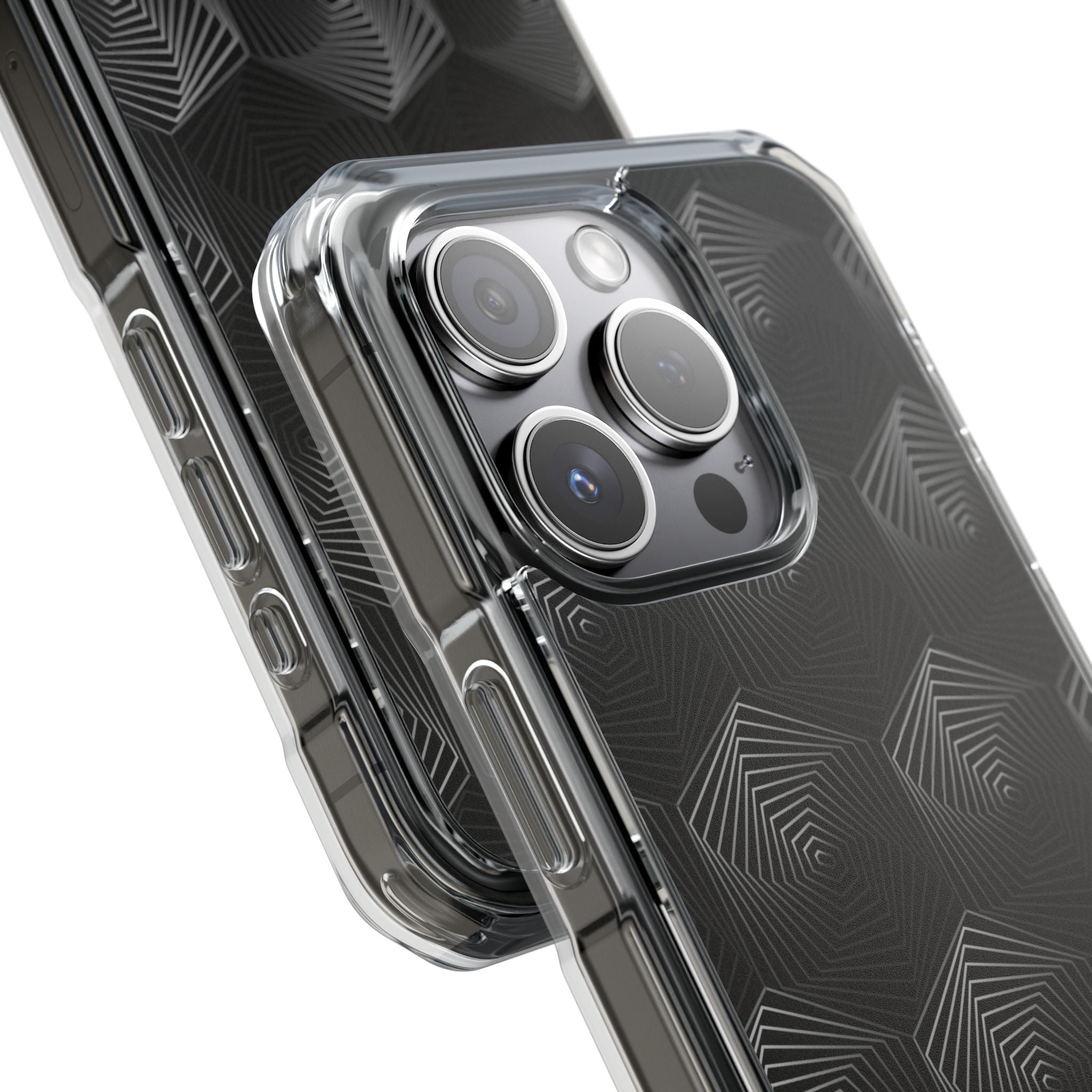 Geometric Spiral Illusion iPhone Case - Impact