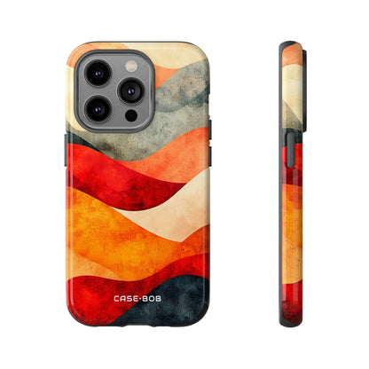 Cracked Wave Sunset iPhone 14 Pro Case - Tough