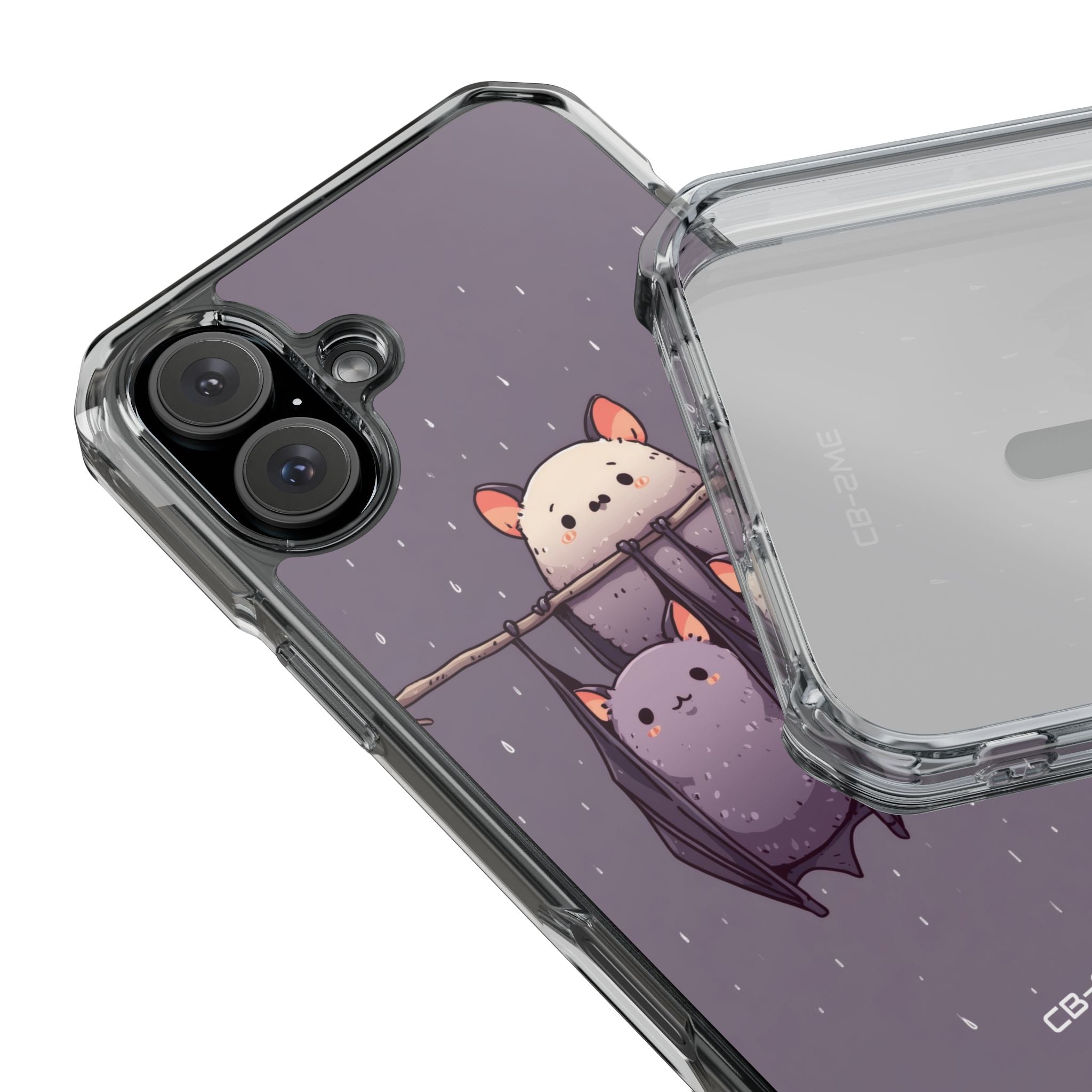 Bats Hang Playfully iPhone Case - Impact