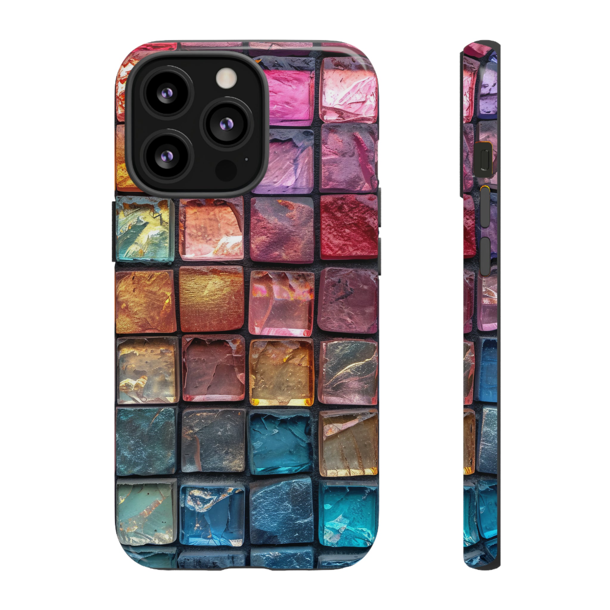 Pastel Mosaic Elegance - Protective Phone Case