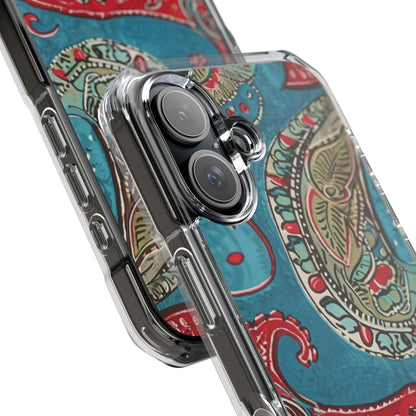 Paisley Floral Fusion iPhone 16 - Impact Clear+
