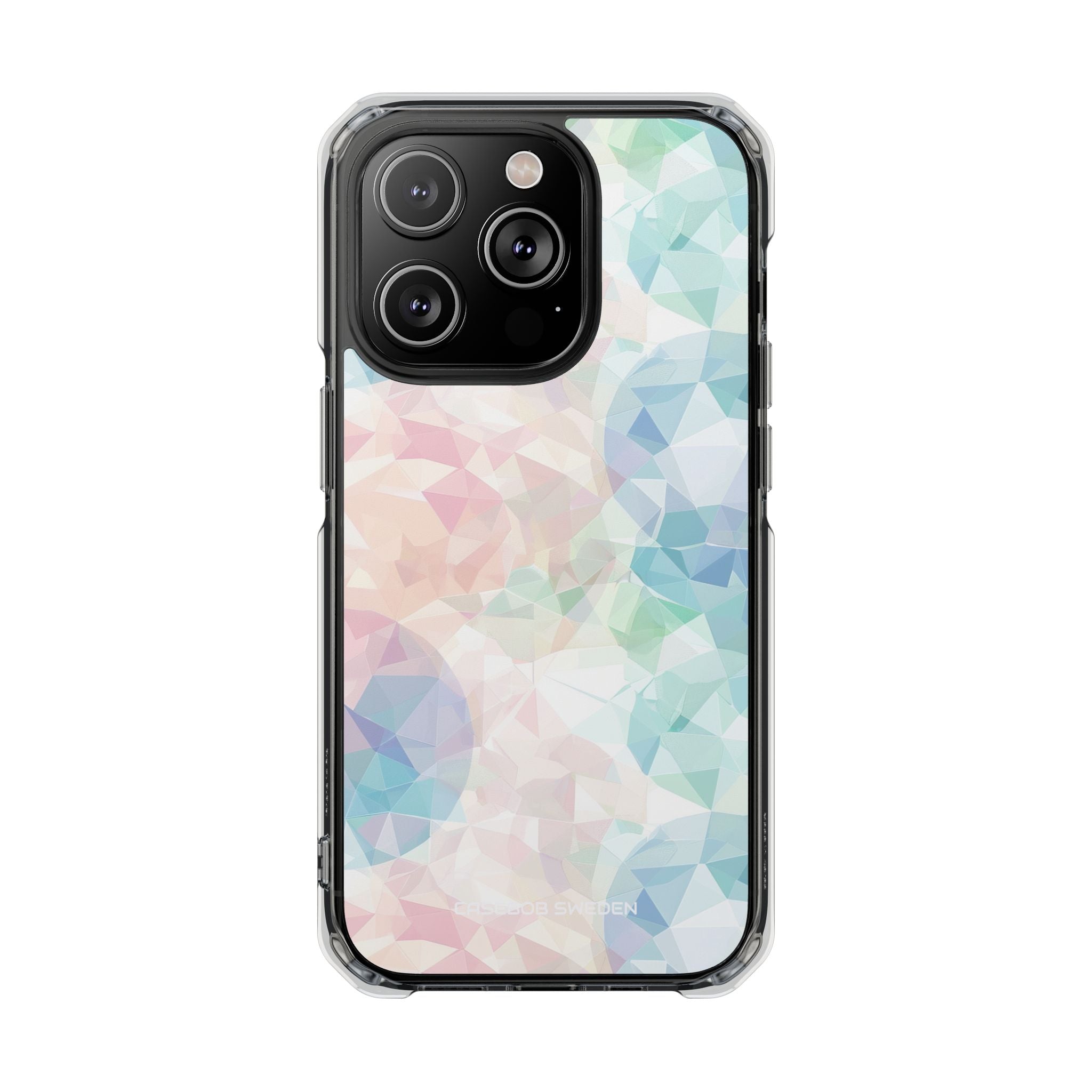 Pastel Geometry Background - Clear Impact iPhone 14 Phone Case