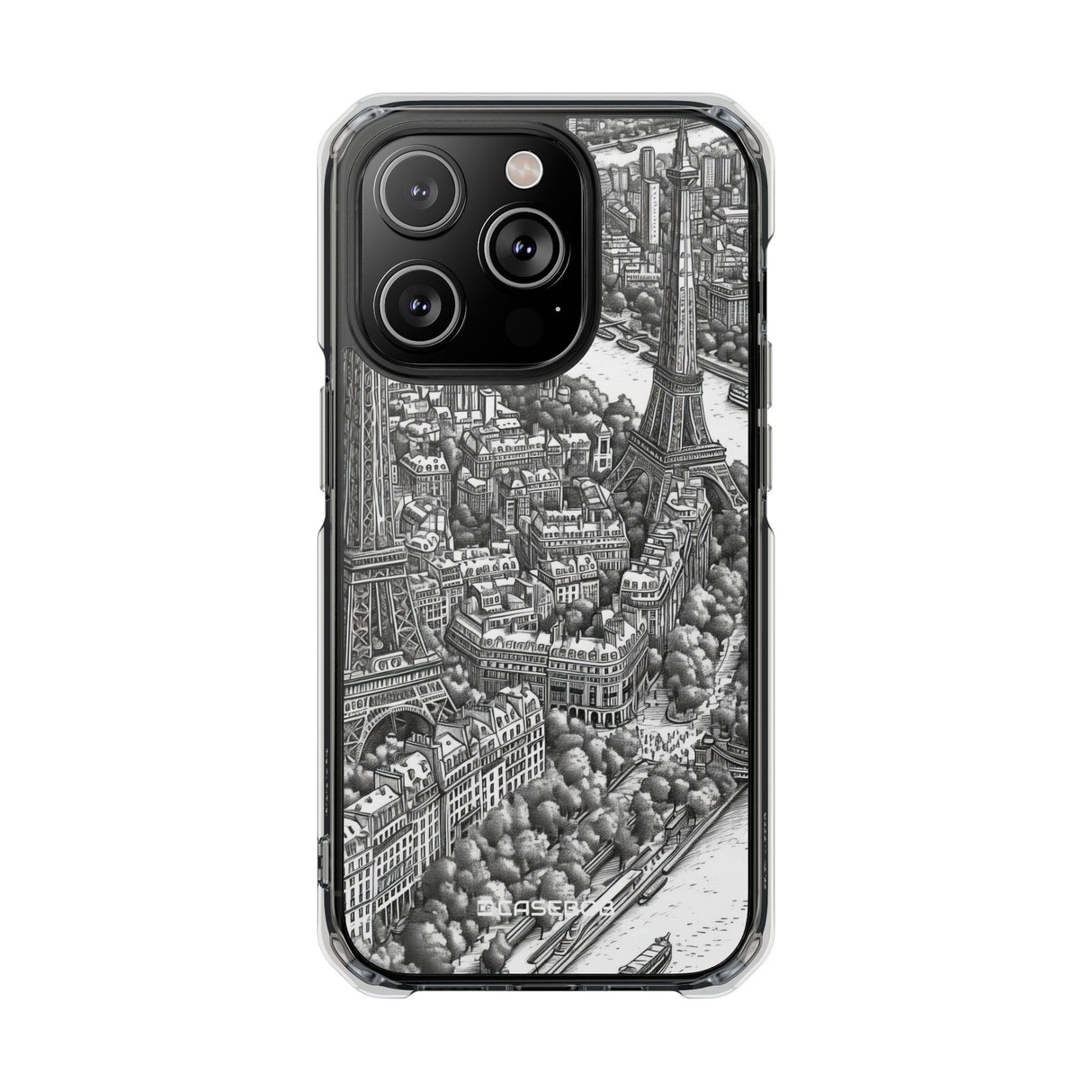 Timeless Cityscape - Phone Case for iPhone (Clear Impact - Magnetic)